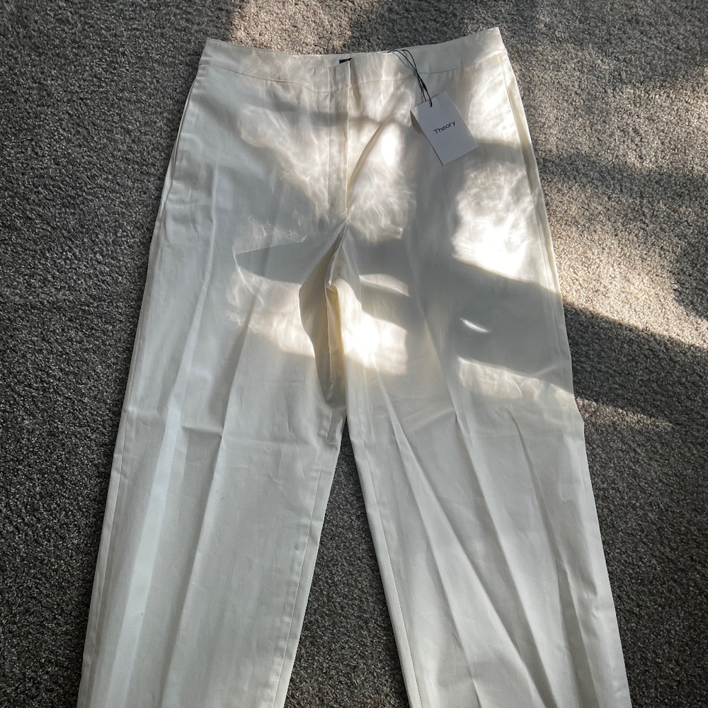 Designer chino pants, THEORY brand, BNWT, size 10